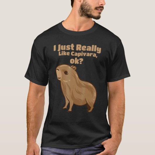 カピバラのジャイアント齧歯動物のための6 Tシャツ (正面)