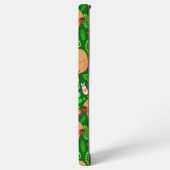 カピバラのスケッチと春の花付き緑 SAMSUNG GALAXYケース (左側面)