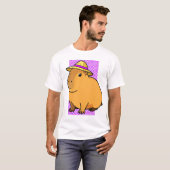 カピバラのチルモード Tシャツ (正面フル)