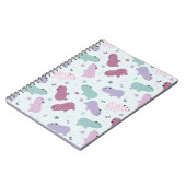 カピバラのパターン ノートブック (左側)