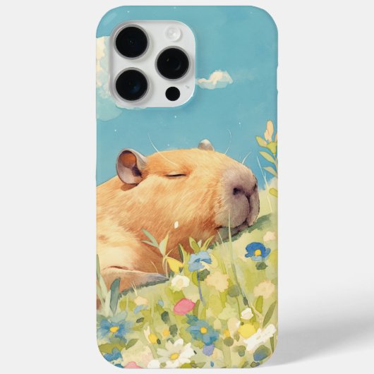 カピバラのパワーナップ Case-Mate iPhoneケース (裏面)