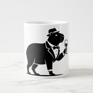 カピバラのワイングラス モダン おもしろ グラス シンプル ジャンボコーヒーマグカップ