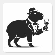 カピバラのワイングラス モダン おもしろ グラス シンプル