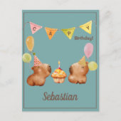 カピバラの冒険 バースデーパーティー ポストカード (正面)