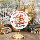 カピバラの初めてのクリスマスたちミスター結婚したズ セラミックオーナメント