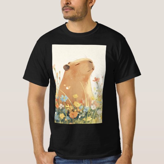 カピバラの夢想 Tシャツ (正面)