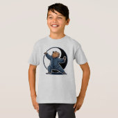 カピバラの太極拳マスター陰陽武術 Tシャツ (正面フル)