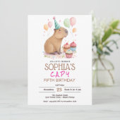 カピバラの子供の誕生日 招待状 (スタンド正面)