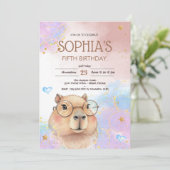 カピバラの子供の誕生日 招待状 (スタンド正面)