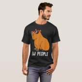 カピバラの引きこもりのためのウザい人おもしろ引用 嫌味 Tシャツ (正面フル)