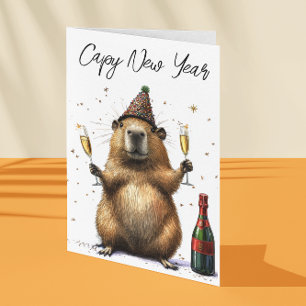カピバラの新年 カード