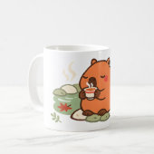 カピバラの湯飲み 温泉マグカップ コーヒーマグカップ (正面左)