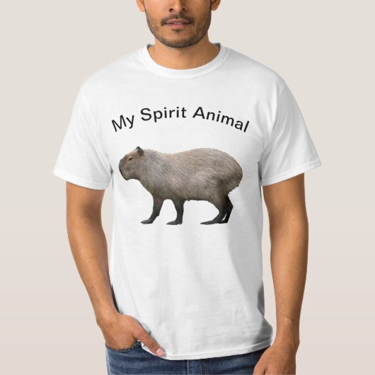 カピバラの精神動物Tシャツ Tシャツ (正面)