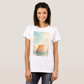 カピバラの花の池のリトリート Tシャツ (正面フル)