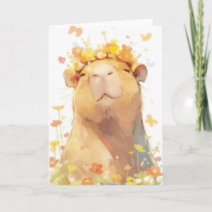 カピバラの花冠 カード