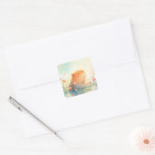 カピバラの花畑リトリート スクエアシール (封筒)