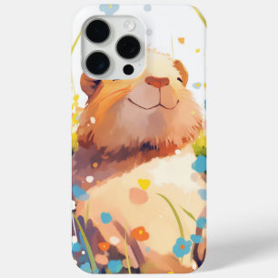 カピバラの草原でのお昼寝 iPhone 15 PRO MAXケース