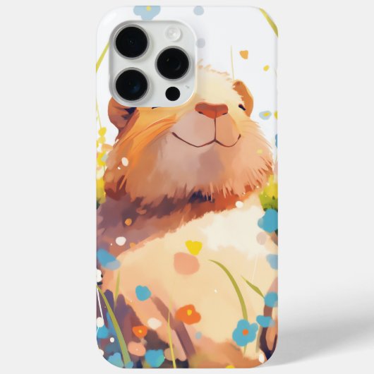 カピバラの草原でのお昼寝 Case-Mate iPhoneケース (裏面)