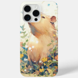 カピバラの草原での白昼夢 iPhone 15 PRO MAXケース