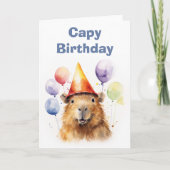 カピバラの誕生日おめでとう , カード (正面)