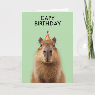 カピバラの誕生日お祝い カード