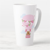 カピバラの誕生日パーティーのキッズ時計 カフェラテマグ (右アングル)