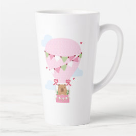 カピバラの誕生日パーティーのキッズ時計 カフェラテマグ