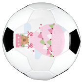 カピバラの誕生日パーティーのキッズ時計 サッカーボール (回転)