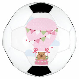 カピバラの誕生日パーティーのキッズ時計 サッカーボール