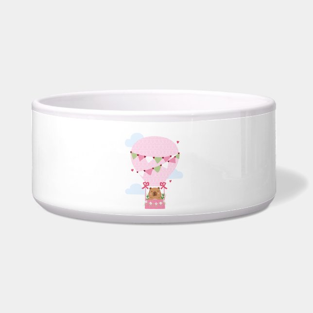 カピバラの誕生日パーティー 子供用時計 ボウル (正面)