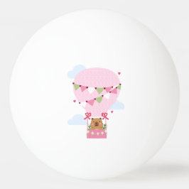 カピバラの誕生日パーティー 子供用時計 卓球ボール