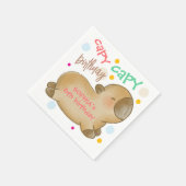 カピバラの誕生日 スタンダードカクテルナプキン (角)