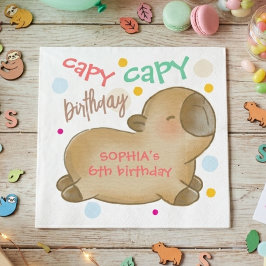 カピバラの誕生日 スタンダードカクテルナプキン