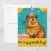 カピバラの誕生日 ポストカード (正面/裏面)