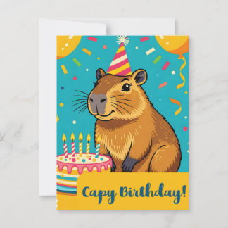 カピバラの誕生日 ポストカード