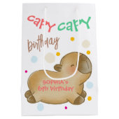 カピバラの誕生日 ミディアムペーパーバッグ (裏面)