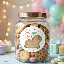 カピバラの誕生日 ラウンドシール