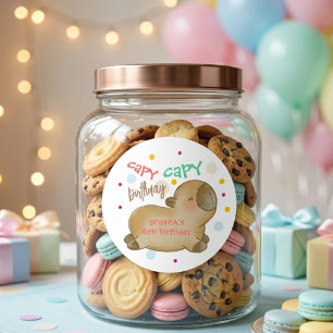 カピバラの誕生日 ラウンドシール