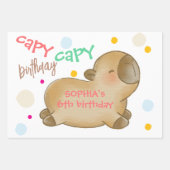 カピバラの誕生日 ラッピングペーパーシート (正面)