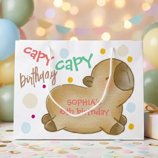 カピバラの誕生日 ラージペーパーバッグ