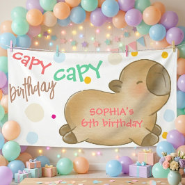 カピバラの誕生日 横断幕