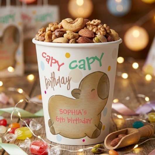 カピバラの誕生日 紙コップ