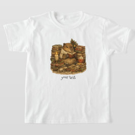 カピバラの読書 クリスマスギフト Tシャツ