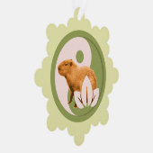 カピバラの陰陽マーク ゼンな自然 オーナメントカード (右)