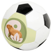 カピバラの陰陽マーク ゼンな自然 サッカーボール (3/4)