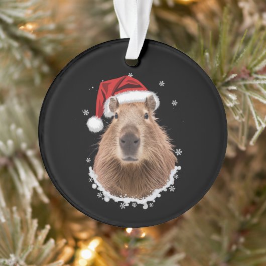 カピバラの面白いクリスマス オーナメント (ツリー)