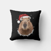 カピバラの面白いクリスマス クッション (正面)