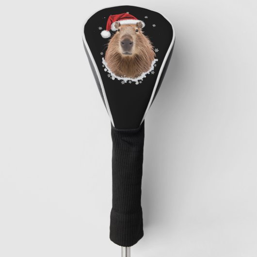 カピバラの面白いクリスマス ゴルフヘッドカバー (正面)