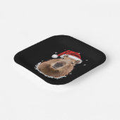 カピバラの面白いクリスマス ペーパープレート (傾斜あり)