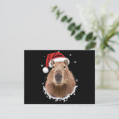 カピバラの面白いクリスマス ポストカード (スタンド正面)